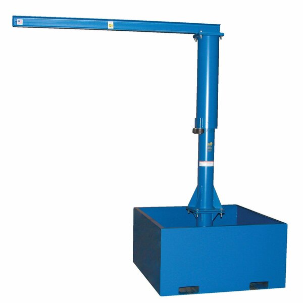 Vestil Portable Jib Crane - Fork Tube Base JIB-CB-50-10-10